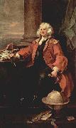 William Hogarth Hogarth portrait of Captain Thomas Coram oil painting on canvas